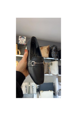 Arme Cıty Casle&black Ac35824-1 Şık Taşlı Rahat Babet Siyah