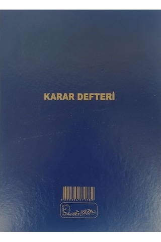 Kocaoluk Karar Defteri Ciltli 100 Ypr Kocaoluk Karar Defteri Ciltli 100 Ypr