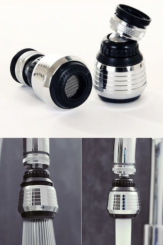 Tasarruflu Fonksiyonlu Musluk Başlığı Yağmurlama  Perlatörlü