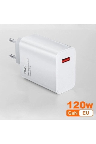 120 Watt Turbo Hızlı Şarz Aleti Adaptör Ve Kablo Seti Type-c Samsung Galaxy Note 8 Uyumlu