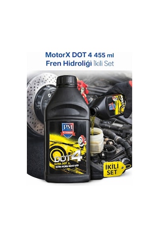 Fren Hidrolik Yağı Dot 4 455 Ml İkili Set Üstün Isı Dayanımlı