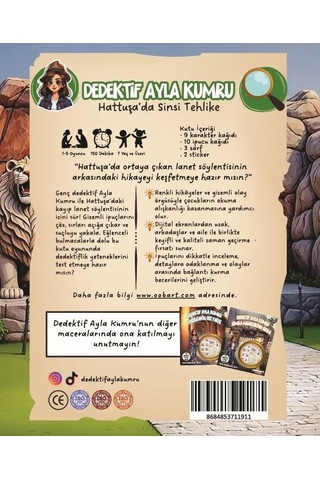 Oobart Dedektif Ayla Kumru Hattuşa'da Sinsi Tehlike, Çocuklar İçin Eğlenceli Dedektiflik Oyunu