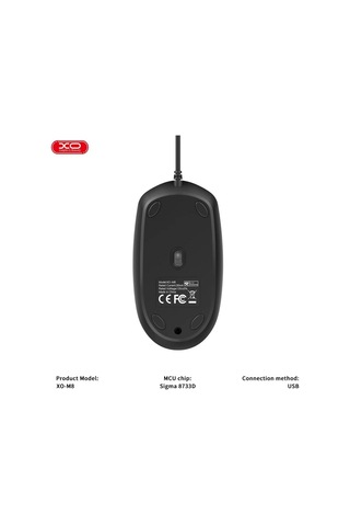 Özel Seri Kablolu Mouse 2000 Dpı Bilgisayar Aksesuarı Yön Tuşları Çalışma Alanı M8
