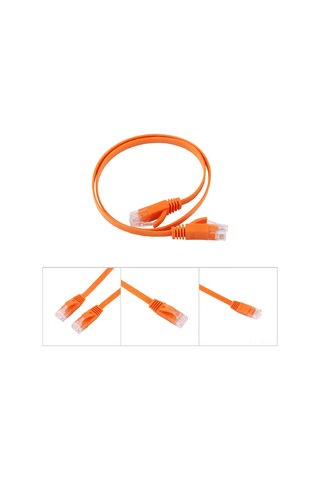 Lemestar 0.5m Cat6 Düz Rj45 Ağ Kablosu - 1000mbps Gigabit, Saf Bakır Çekirdek, Su Geçirmez, Anti-parazit, 250mhz, Pvc, Ultra Yumuşak