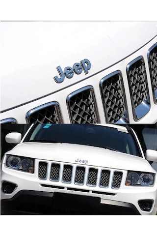 Jeep Bagaj / Kaput Yazı Logo Sarı Gold Renk Metal Hood Trunk Lett