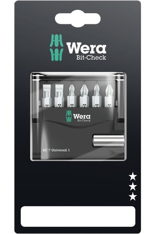 Wera Uç Çeşitleri, Bit-check 7 Universal 1 Sb, 7 Parça, Wera 0507