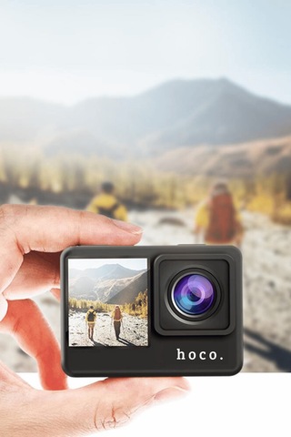 Dv101 Hoco Aksiyon Kamerası Mikrofonlu Su Geçirmez 4k 60 Fps Hd