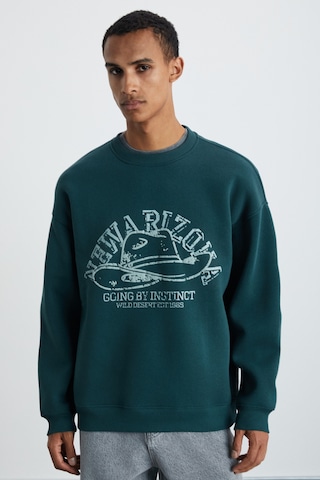 Grımelange Hat Erkek Yumuşacık Yeşil Sweatshirt Yeşil