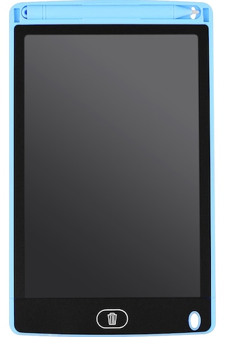 Hombey Mavi 8.5 İnç Lcd Dijital Yazma Tahtası - Çocuklar İçin Çizim Tablosu, Not Alma Paneli, Kalın Kalem, Tıkaçlı, Dışarıdaki Pil Mavi