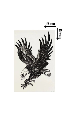 Kartal Geçici Dövme Şablonu Ff037