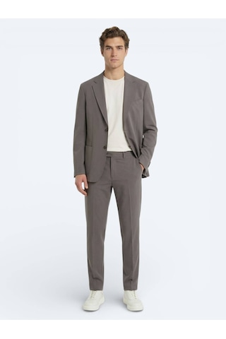 Haki Düz Modern Fit Takım Elbise