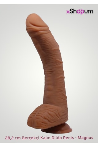 xShopum 28,2 Cm Gerçekçi Kalın Dildo Penis - Magnus