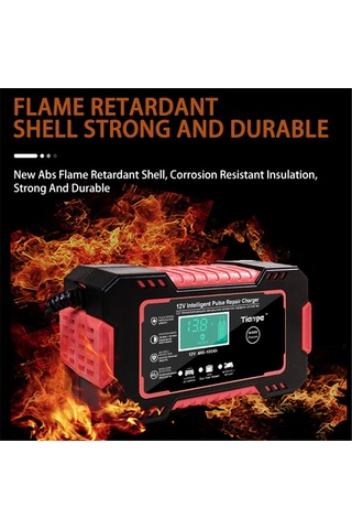 Padalink 12v 4ah-100ah Akıllı Akü Şarj Cihazı, Agm/gel/sla Islak Aküler İçin Tam Otomatik Mikroişlemci Kontrollü Şarj Aleti