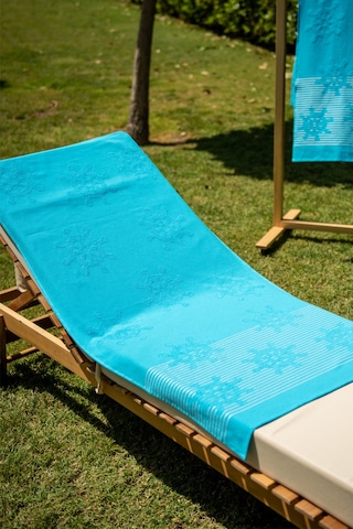 Menderes Home Cotton Collection Bukle Plaj Havlusu Çark Turkuaz