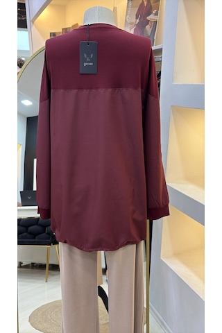 Qmash Penye Tunik Bordo 6193