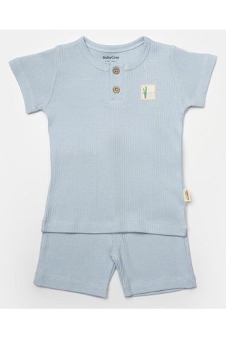 Bebek Şort Ve Tişört Takımı, %50 Bambu - %50 Organik Pamuk, Bebek Ve Yenidoğan Serisi - Csyb9043