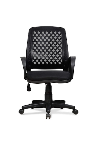 Ev Ve Ofis Çalışma Sandalyesi Bilgisayar Ve Sekreter Koltuğu Petek Model Siyah