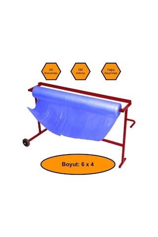 160 Micron Mavi Naylon Örtü, 6x4 Metre