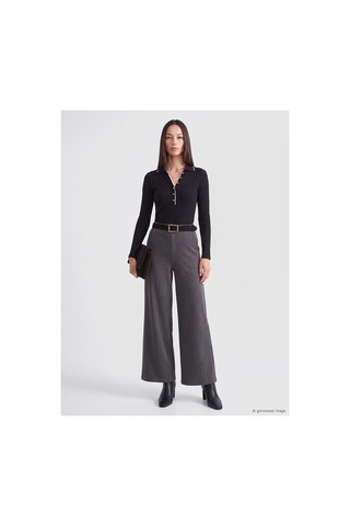 LC Waikiki Nevavm Farkıyla Lcw Everyday Siyah Kaşkorse Düz Süper Skinny & Ekstra Dar Uzun Kollu Kadın Body Siyah - 934075727 Siyah