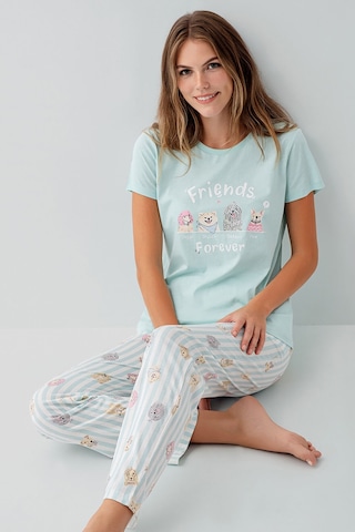 Rolypoly Kadın Yeşil Pijama Takım Rp3810-s-v2 Yeşil