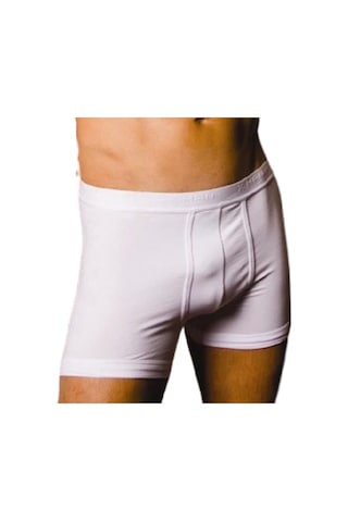 X-Man 703 Erkek Stretch Bacağı Saran Düz Renk Boxer