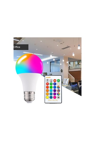 Homyl E26 E27 Rgb Led Ampul Ev Partisi Için 16 Renk Değişimi 70x130mm-15w