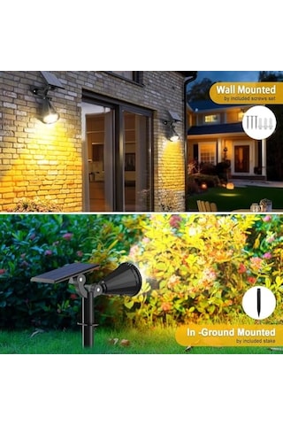 Forlife Gün Işığı18 Led Spot Güneş Enerjili Bahçe Aydınlatma Lambası, Fotoselli, Spike Aplik, 18w Su Sku: Smg8690010012135 Açık Lacivert