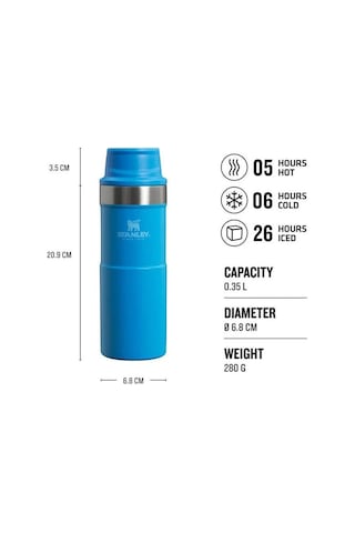 Stanley Klasik Trigger- Action Termos Bardak 0.35 LT Mavi