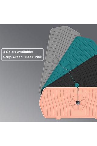 Mufunye Silikon Lavabo Damla Toplayıcı Mat - Islak Sıfır Mutfak Lavabo Altı Koruyucu, Suyu Havuza Akıtıcı, Sürekli Kuru Ve Temiz Tutar Yeşil Yeşil