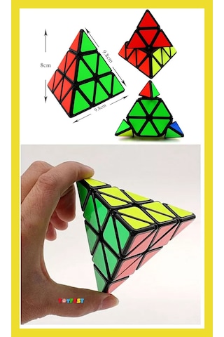Pyraminx Qy Speed Zeka Küpü Akıl Küpü Rübik Küp