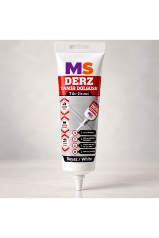 Beyaz Renk 380 Gr Hazır Derz Arası Tamir Dolgusu Fayans Seramik Mermer Yenileyici Yenileme Dolgu