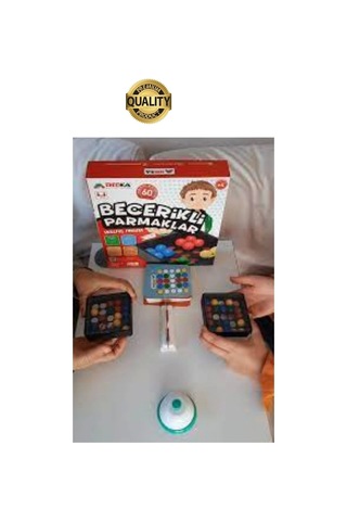 Kutulu Becerikli Parmaklar Zeka Ve Beceri Oyunu El Göz Koordinasyon Geliştiren Motor Beceri Aktivite