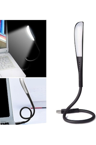 Usb Girişli 14 Ledli 3 Kademeli Dokunmatik Masa/kitap Okuma Lambası Ledi Siyah Beyaz