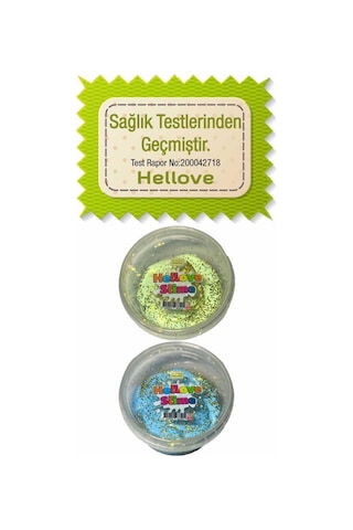 Köpüklü ve Simli Slime 2 Renk Pofuduk Slaym Oyun Hamuru Slime