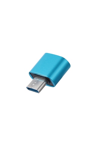 Gplus Apple Uyumlu MacBook Pc Telefon Usb Typec Çevirici Otg Mavi