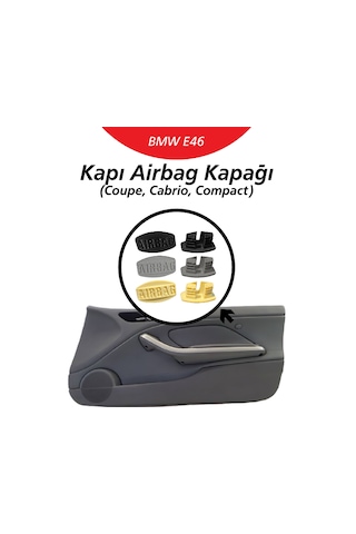Bmw E46 Kapı Airbag Kapağı Gri Coupe/cabrio/compact Bmw E46 Kapı Airbag Kapağı Gri Coupe/cabrio/compact