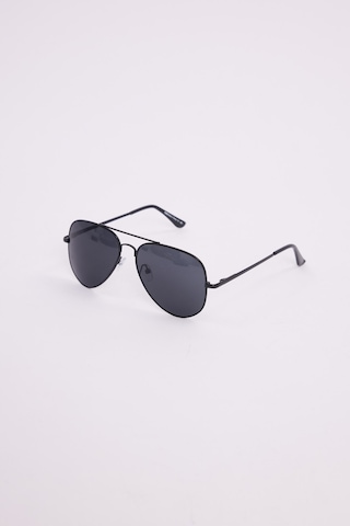 Unisex Oval Damla Model Çerçeveli Siyah Uv 400 Korumalı Güneş Gözlüğü-51231 Çok Renkli