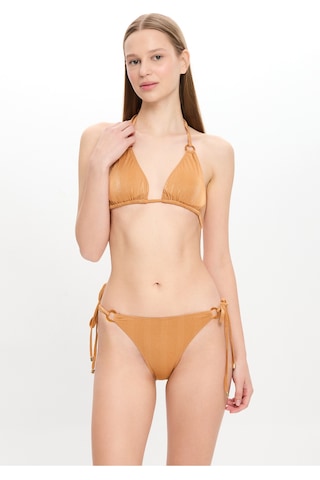 Toosalty Kadın Ten Rengi Simli Küçük Üçgen Bikini Takımı 25sw030st Bej