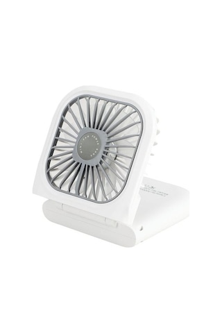 Taşınabilir Mini Fan Usb Güç Bankası İle Şarj Edilebilir El Fan 80cpnı Beyaz
