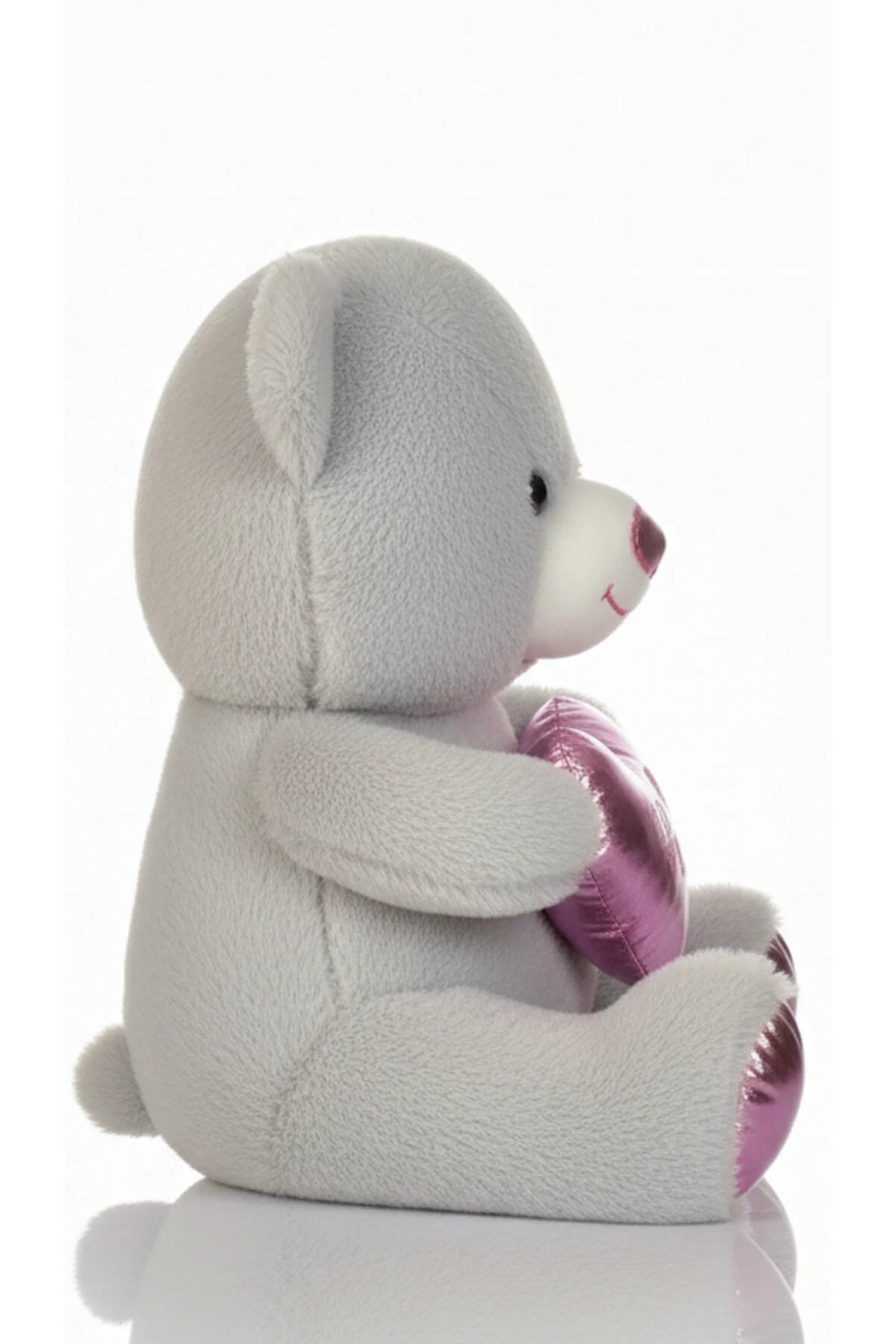 Ayıcık Sevimli Parlak Seri 35cm - Sevimli & Koleksiyon Açık Gri