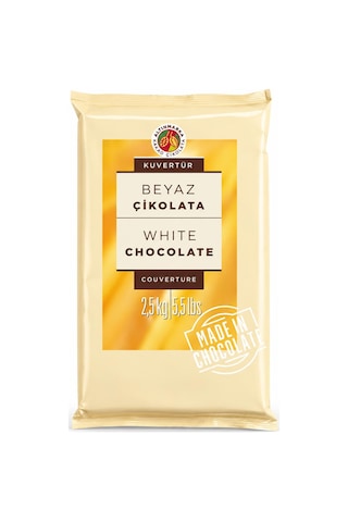 Altınmarka Beyaz Kuvertür Çikolata 2,5 Kg