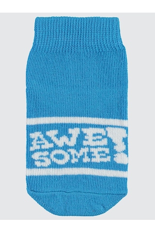 Civil Boys Erkek Çocuk 3'lü Patik Çorap 2-12 Yaş Mavi Mavi