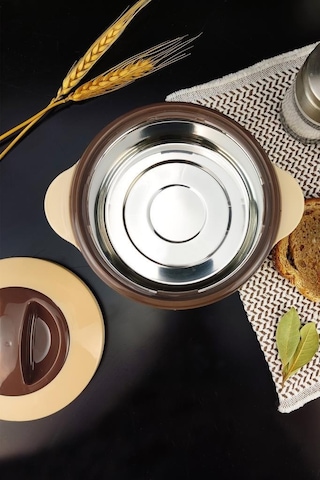 Digithome Ckr3148 Paslanmaz Çelik Hazneli Yemek Termosu 500 ML Kahverengi