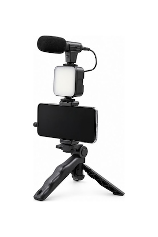 Ay-49 Video Making Kit Led Işık, Tripod Ve Mikrofon Seti