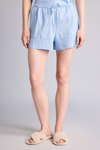 Defacto Regular Fıt Kısa Boy Dokuma Pijama Şort G4373ax26spbe745 Mavi-be745