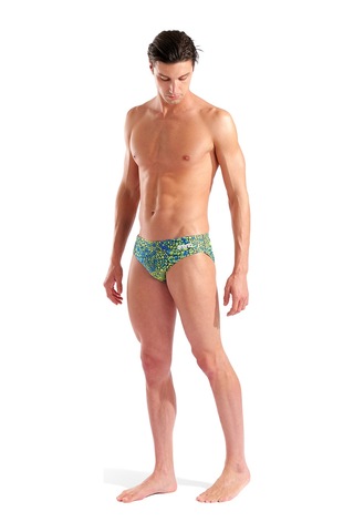 Arena Snakeskin Briefs Erkek Yeşil Yüzücü Mayosu 010162506