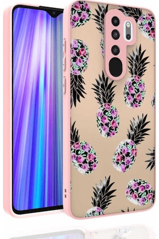 Xiaomi Redmi Note 8 Pro Kılıf Desenli Kamera Korumalı Parlak Zore Nora Kapak NO1