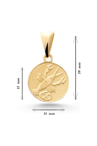 Sefa Gold 14 Ayar Altın Yengeç Burcu Kolye Ucu