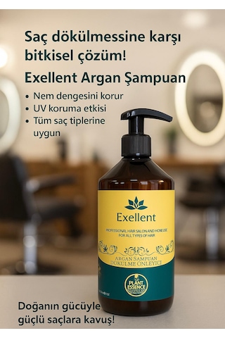 Exellent Argan Şampuanı Hacimsiz - İnce Telli