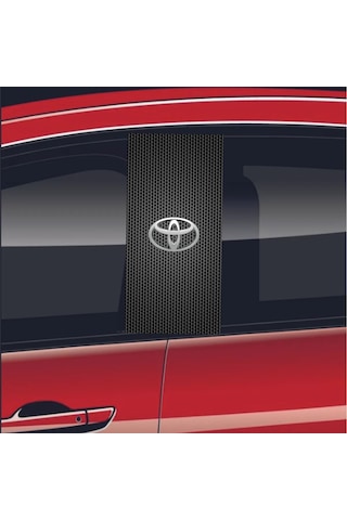 Araç Kapı Direği Kaplama Folyosu Uv Baskılı 2'li Set-50x24 Toyota